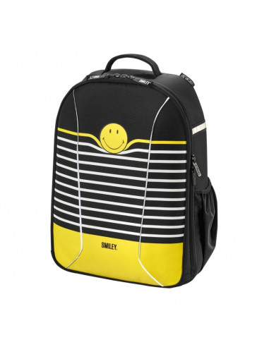 50015160,Rucsac Herlitz Be.Bag Airgo Smiley World Black Stripes