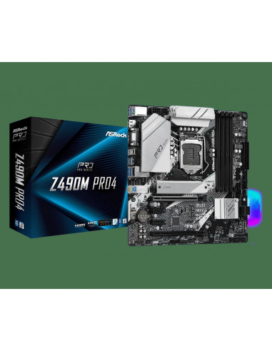 Placa de baza ASRock Z490M Pro4, Socket 1200,Z490M PRO4