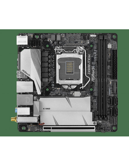 Placa de baza AsRock Z490M-ITX/AC Socket LGA 1200,Z490M-ITX/AC