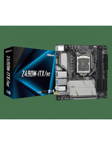 Placa de baza AsRock Z490M-ITX/AC Socket LGA 1200,Z490M-ITX/AC