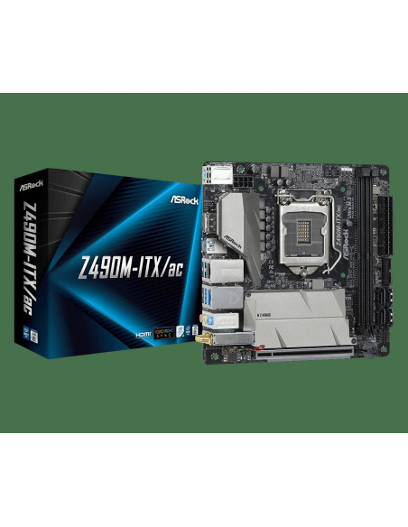 Placa de baza AsRock Z490M-ITX/AC Socket LGA 1200,Z490M-ITX/AC