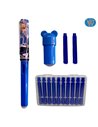 GB-5316/ALBASTRU,Stilou cu cerneala termosensibila + Rezerve, GB-5316/ALBASTRU