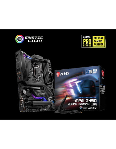 Placa de baza MSI MPG Z490 GAMING CARBON WIFI, Socket 1200,Z490