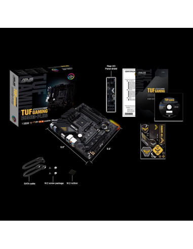 Placa de baza Asus AM4 TUF GAMING B550M-PLUS, Socket AM4,TUF