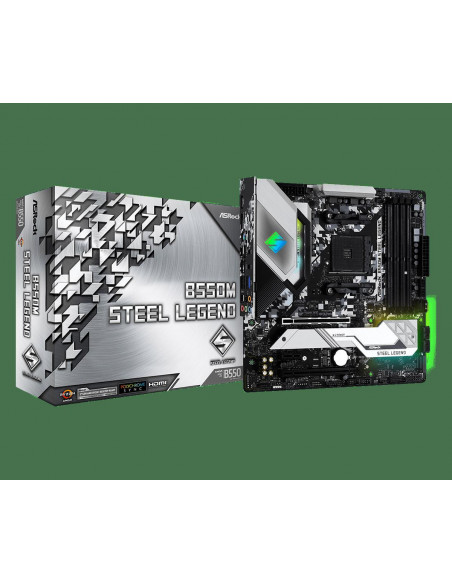 Placa de baza AsRock B550M STEEL LEGEND, Socket AM4,B550M STEEL