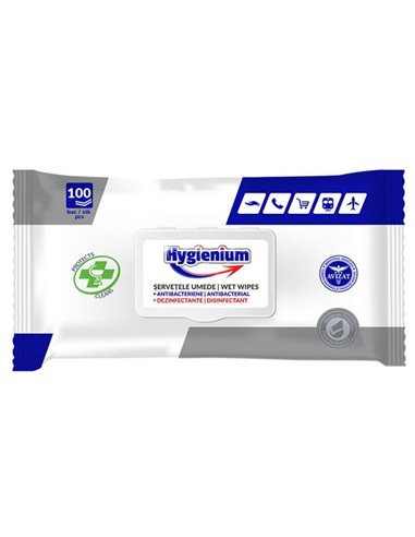 HYG-516824,Servetele umede dezinfectante HYGIENIUM 100 buc./pachet