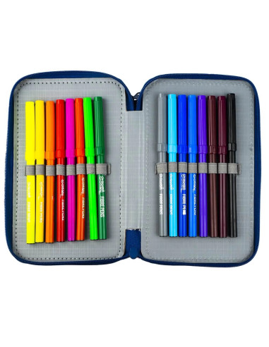 SC2186,Penar echipat, 3 fermoare, 39 piese, HAPPINESS - S-COOL
