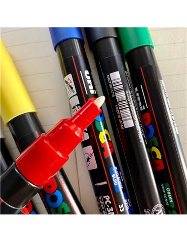 POS10,Set 6 Markere UNI-POSCA PC-3M, 0.9-1.3 mm, POS10