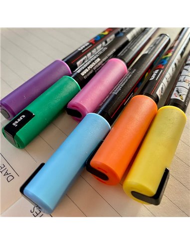 POS8,Set 6 Markere UNI-POSCA PC-1MR, 0.7 mm, POS8