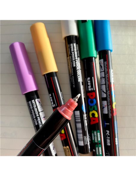 POS7,Set 6 Markere UNI-POSCA PC-1MR, 0.7 mm, POS7