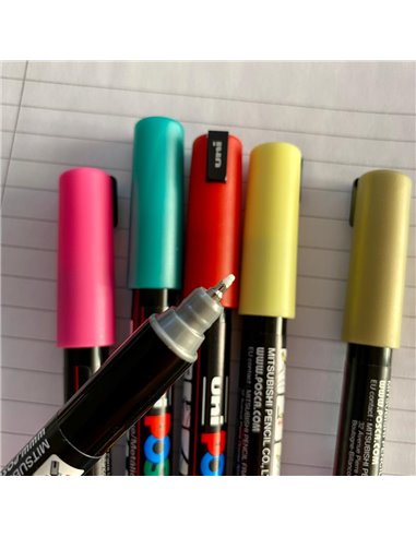 POS5,Set 6 Markere UNI-POSCA PC-1MR, 0.7 mm, POS5