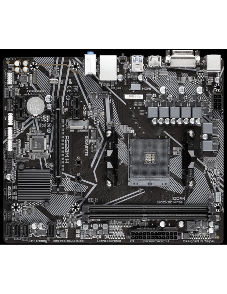 Placa de baza Gigabyte A520M H, Socket AM4,A520M H