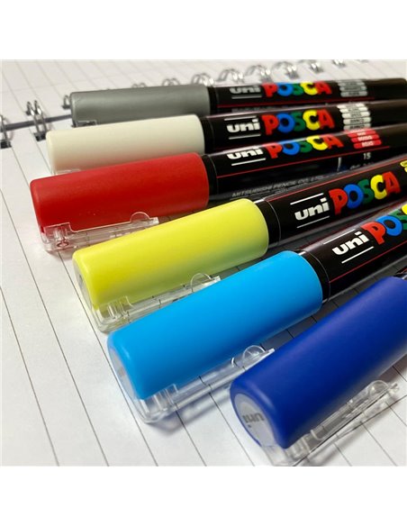 POS2,Set 6 Markere UNI-POSCA PC-1M, 0.7 mm, POS2