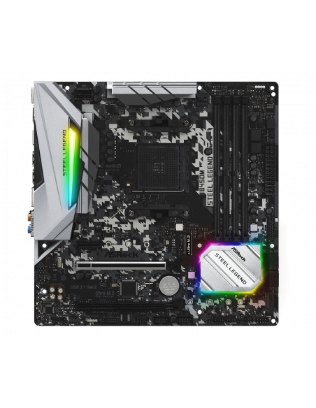 Placa de baza ASRock B450M STEEL LEGEND, Socket AM4,B450M STEEL