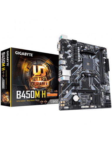 Placa de baza Gigabyte B450M H, Socket AM4,B450M H