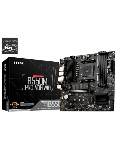 Placa de baza MSI B550M PRO-VDH WIFI, Socket AM4,B550M PRO-VDH Placa de baza MSI B550M PRO-VDH WIFI, Socket AM4,B550M PRO-VDH