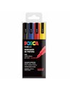 182634672,Set 4 markere, Posca PC-3M varf fin, Culori de baza