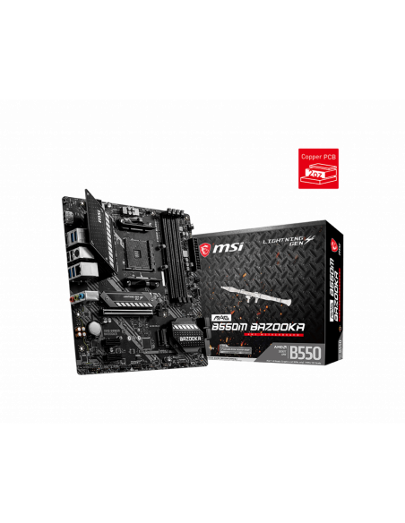 Placa de baza MSI MAG B550M BAZOOKA, Socket AM4,MAG B550M