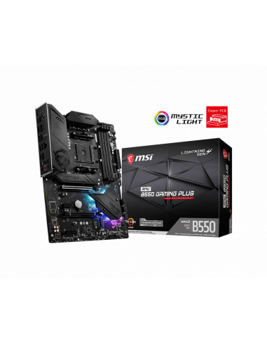 Placa de baza MSI MPG B550 GAMING PLUS, Socket AM4,MPG B550 Placa de baza MSI MPG B550 GAMING PLUS, Socket AM4,MPG B550
