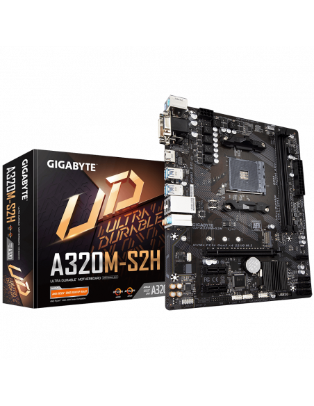 Placa de baza Gigabyte, GA-A320M-S2H, Socket AM4,GA-A320M-S2H