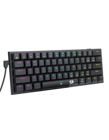 K614-RGB_RD,Tastatura gaming mecanica Redragon Anivia neagra iluminare RGB switch-uri rosii