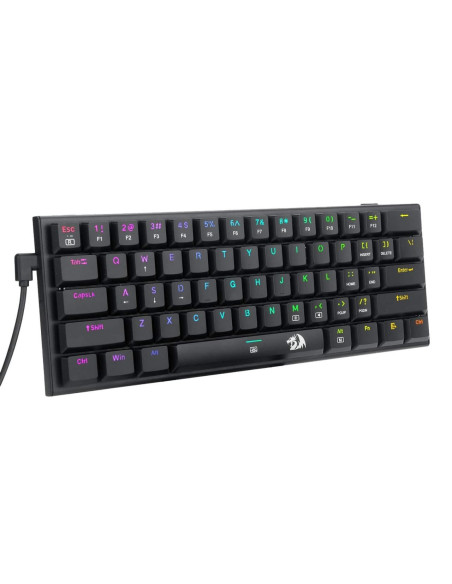 K614-RGB_RD,Tastatura gaming mecanica Redragon Anivia neagra iluminare RGB switch-uri rosii