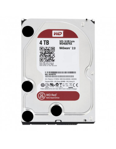 HDD SATA 4TB 6GB/S 64MB/RED WD40EFRX WDC,WD40EFRX