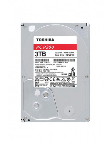 HDD Toshiba P300, 3TB, 7200RPM, SATA III,HDWD130UZSVA