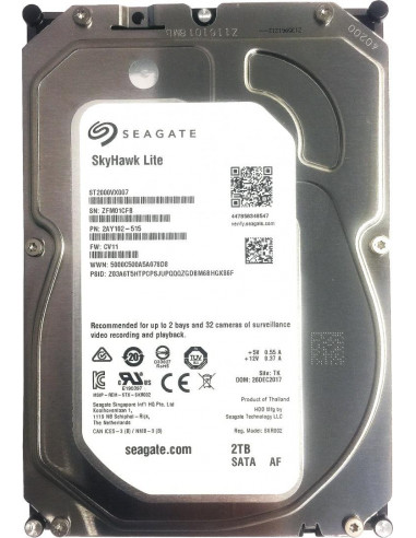 HDD Seagate SkyHawk LITE, 2TB, 5400RPM, SATA III,ST2000VX007