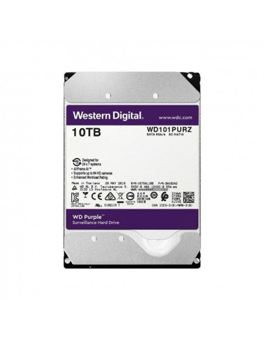 HDD SATA 10TB 6GB/S 256MB/PURPLE WD101PURZ WDC,WD101PURZ