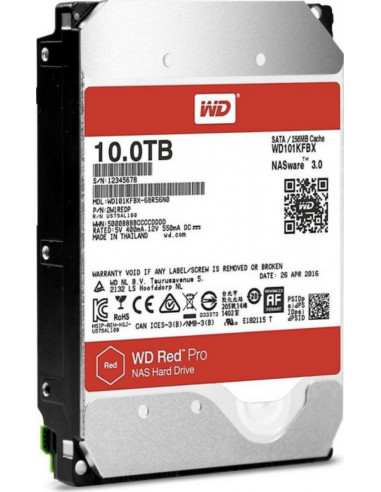 HDD SATA 10TB 6GB/S 256MB/RED PRO WD102KFBX WDC,WD102KFBX