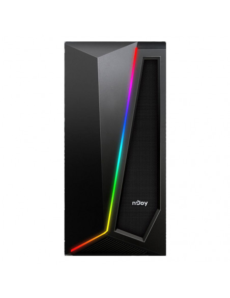 Carcasa nJoy Motion, Middle Tower, ATX, fara sursa,RGB Strip