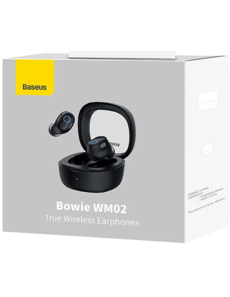 NGTW180101,CASTI Baseus Bowie WM02, pt smartphone, wireless TWS, bluetooth 5.3, microfon pe casca, alb "NGTW180101" - 6932172613