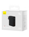 CCGP100201,INCARCATOR retea Baseus GaN5 Pro, Quick Charge 140W, 1 x USB, 2 x USB Type-C, include cablu USB Type-C la USB Type-C