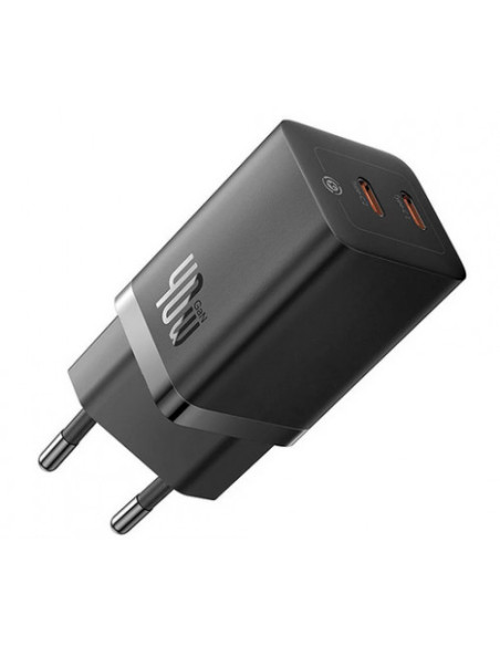 CCGP180101,INCARCATOR retea Baseus GaN5 Pro, Quick Charge 40W, 2 x USB Type-C, negru "CCGP180101" - 6932172627904