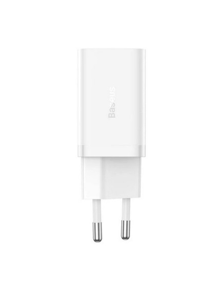 CCGP180102,Incarcator retea Baseus GaN5 Pro, Quick Charge 40W, 2 x USB Type-C, alb "CCGP180102" - 6932172627911