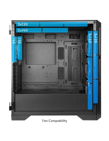 GA-01B-M-OP,Carcasa Chieftec GA-01B Apex Air, Fara sursa