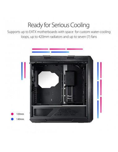 Carcasa Asus ROG Strix Helios, fara sursa, Middle Tower, ATX