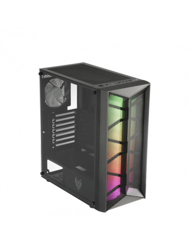 Carcasa FSP CMT 211, Mid-Tower, fara sursa, ATX, Black,CMT211