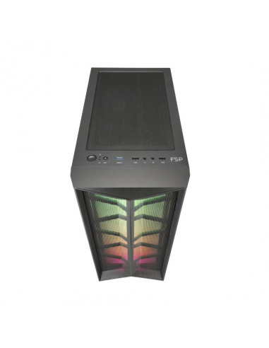 Carcasa FSP CMT 211, Mid-Tower, fara sursa, ATX, Black,CMT211