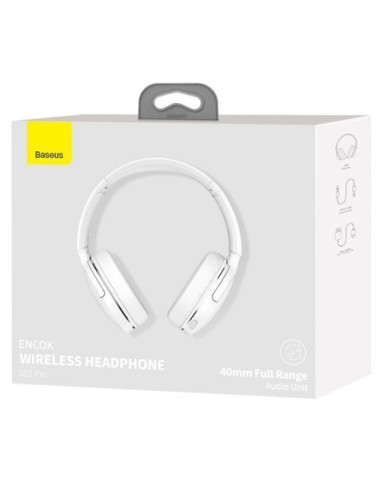 NGTD010302,Casti cu microfon Baseus Encok D02 PRO, Bluetooth, Alb