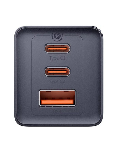 P10110812827-Z1,Incarcator retea Baseus GaN5 Pro, 2x USB-C, 1x USB-A, Gri