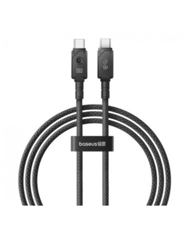 P10355800111-01,Cablu de date Baseus P10355800111-01, USB-C male - USB-C male, 2m, Negru