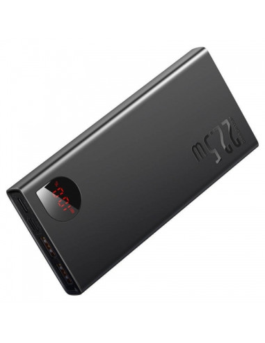 PPAD070001,Baterie portabila Baseus Adaman Metal, 10000mAh, 2x USB-A, 1x USB-C, 1x Lightning, Negru