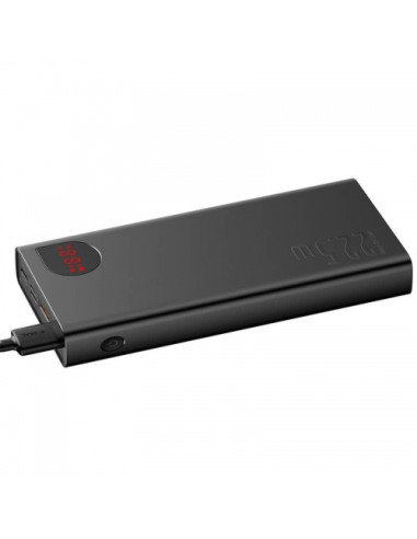 PPAD070101,Baterie portabila Baseus Adaman Metal, 20000mAh, 2x USB-A, 1x USB-C, 1x Lightning, Negru