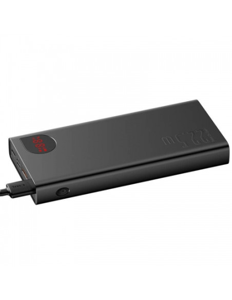 PPAD070101,Baterie portabila Baseus Adaman Metal, 20000mAh, 2x USB-A, 1x USB-C, 1x Lightning, Negru