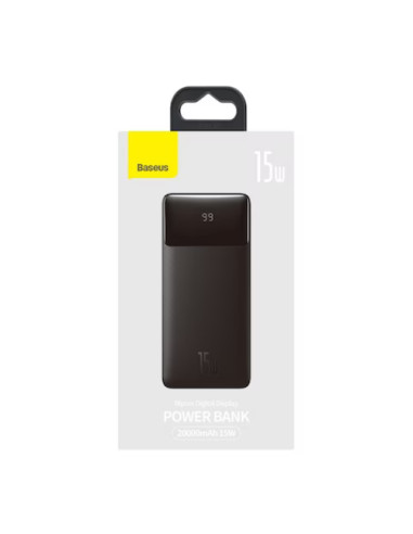 PPBD050101,Baterie portabila Baseus Bipow, 20000mAh, 2x USB-A, 1x USB-C, Negru