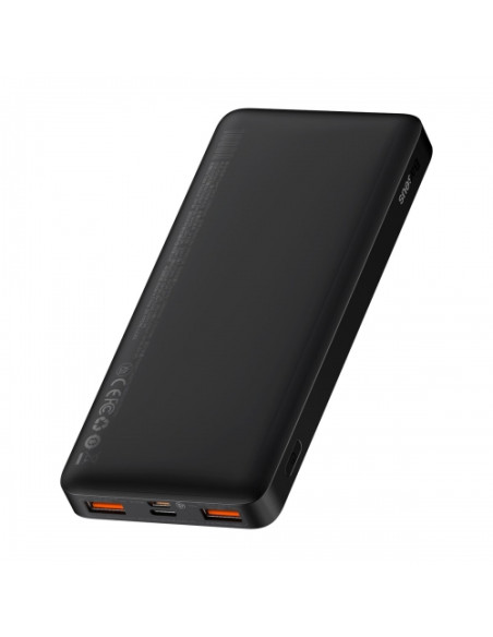 PPBD050301,Baterie portabila Baseus Bipow, 10000mAh, 2x USB-A, 1x USB-C, Negru