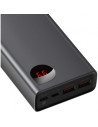 PPIMDA-D01,Baterie portabila Baseus Adaman Metal, 20000mAh, 2x USB-A, 1x USB-C, Negru