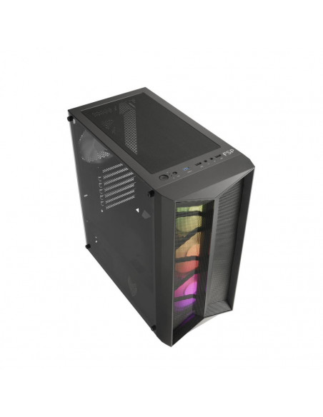 Carcasa FSP CMT211A RGB TG Mid-Tower, black,CMT211A